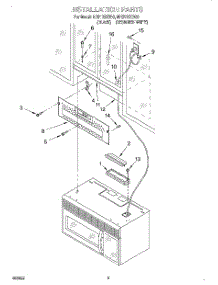 08 - Installation parts for Whirlpool Microwave MH6110XBB6 from AppliancePartsPros.com