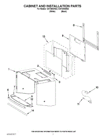 06 - Cabinet And Installation Parts parts for Whirlpool Microwave GH7208XRB3 from AppliancePartsPros.com