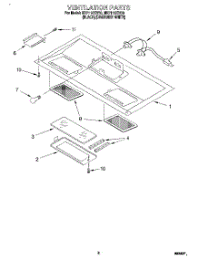 07 - Ventilation parts for Whirlpool Microwave MH7110XBQ0 from AppliancePartsPros.com