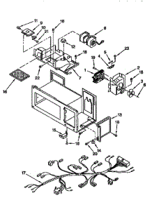 Interior parts for Whirlpool Microwave MH7110XBQ8 from AppliancePartsPros.com