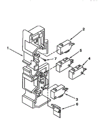 Latch Board parts for Whirlpool Microwave MH7110XBQ8 from AppliancePartsPros.com
