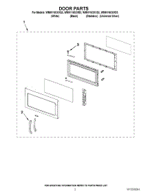 02 - Door Parts parts for Whirlpool Microwave WMH1163XVS3 from AppliancePartsPros.com
