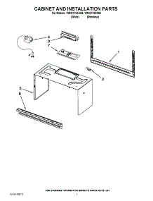 06 - Cabinet And Installation Parts parts for Whirlpool Microwave YMH2175XSQ5 from AppliancePartsPros.com