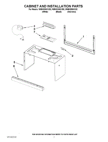 06 - Cabinet And Installation Parts parts for Whirlpool Microwave WMH3205XVQ2 from AppliancePartsPros.com