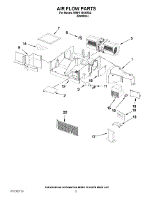 04 - Air Flow Parts parts for Whirlpool Microwave WMH1164XWS2 from AppliancePartsPros.com
