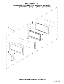 02 - Door Parts parts for Whirlpool Microwave WMH1163XVB2 from AppliancePartsPros.com