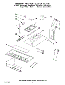03 - Interior And Ventilation Parts parts for Whirlpool Microwave WMH1163XVD2 from AppliancePartsPros.com
