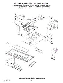 03 - Interior And Ventilation Parts parts for Whirlpool Microwave WMH1162XVD3 from AppliancePartsPros.com