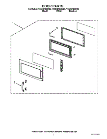 02 - Door Parts parts for Whirlpool Microwave YGMH6185XVQ0 from AppliancePartsPros.com