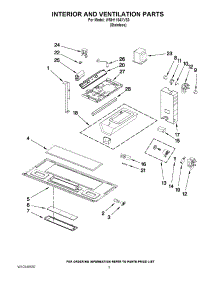 03 - Interior And Ventilation Parts parts for Whirlpool Microwave WMH1164XVS3 from AppliancePartsPros.com