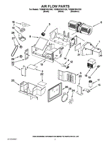 04 - Air Flow Parts parts for Whirlpool Microwave YGMH6185XVB0 from AppliancePartsPros.com