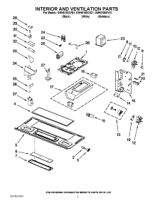 03 - Interior And Ventilation Parts parts for Whirlpool Microwave GMH6185XVB1 from AppliancePartsPros.com