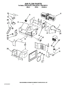 04 - Air Flow Parts parts for Whirlpool Microwave GMH6185XVB1 from AppliancePartsPros.com