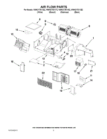 04 - Air Flow Parts parts for Whirlpool Microwave WMH2175XVS2 from AppliancePartsPros.com