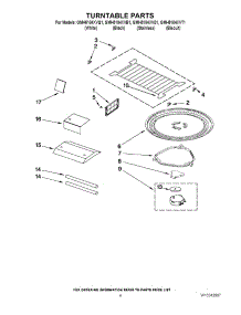 05 - Turntable Parts parts for Whirlpool Microwave GMH5184XVT1 from AppliancePartsPros.com