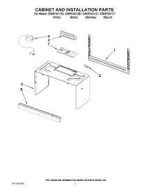 06 - Cabinet And Installation Parts parts for Whirlpool Microwave GMH5184XVT1 from AppliancePartsPros.com