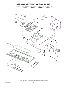 03 - Interior And Ventilation Parts parts for Whirlpool Microwave WMH2175XVT2 from AppliancePartsPros.com