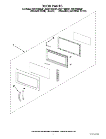 02 - Door Parts parts for Whirlpool Microwave WMH1163XVB1 from AppliancePartsPros.com
