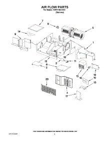 04 - Air Flow Parts parts for Whirlpool Microwave WMH1164XWS1 from AppliancePartsPros.com