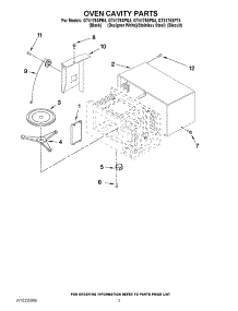 03 - Oven Cavity Parts parts for Whirlpool Microwave GT4175SPS4 from AppliancePartsPros.com