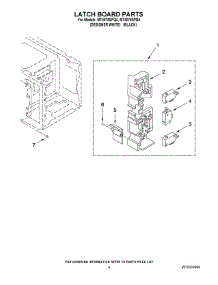 04 - Latch Board Parts parts for Whirlpool Microwave MT4078SPB4 from AppliancePartsPros.com