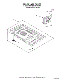 06 - Base Plate Parts parts for Whirlpool Microwave MT4078SPB4 from AppliancePartsPros.com