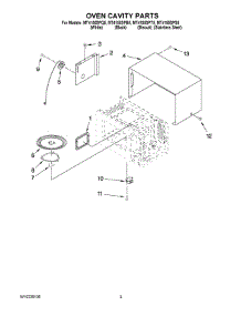 03 - Oven Cavity Parts parts for Whirlpool Microwave MT4155SPB5 from AppliancePartsPros.com