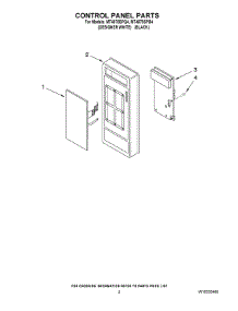 02 - Control Panel Parts parts for Whirlpool Microwave MT4078SPQ4 from AppliancePartsPros.com