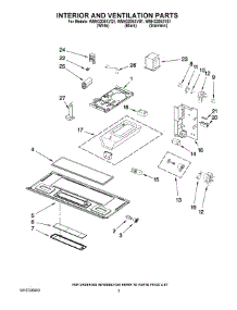 03 - Interior And Ventilation Parts parts for Whirlpool Microwave WMH3205XVS1 from AppliancePartsPros.com