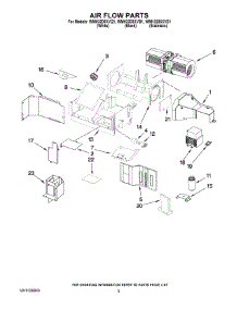 04 - Air Flow Parts parts for Whirlpool Microwave WMH3205XVS1 from AppliancePartsPros.com
