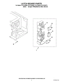 04 - Latch Board Parts parts for Whirlpool Microwave GT4175SPT3 from AppliancePartsPros.com