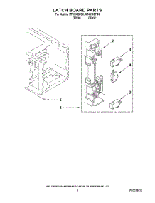 04 - Latch Board Parts parts for Whirlpool Microwave MT4110SPB3 from AppliancePartsPros.com