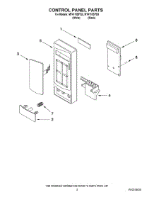 02 - Control Panel Parts parts for Whirlpool Microwave MT4110SPQ3 from AppliancePartsPros.com