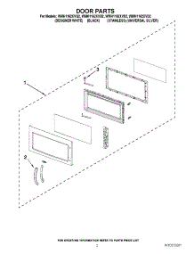 02 - Door Parts parts for Whirlpool Microwave WMH1162XVS2 from AppliancePartsPros.com