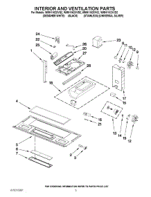 03 - Interior And Ventilation Parts parts for Whirlpool Microwave WMH1162XVS2 from AppliancePartsPros.com