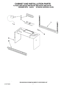 06 - Cabinet And Installation Parts parts for Whirlpool Microwave WMH1163XVD0 from AppliancePartsPros.com