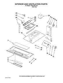 03 - Interior And Ventilation Parts parts for Whirlpool Microwave WMH1164XVS2 from AppliancePartsPros.com