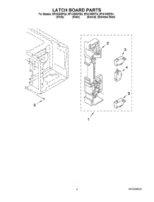 04 - Latch Board Parts parts for Whirlpool Microwave MT4155SPQ4 from AppliancePartsPros.com