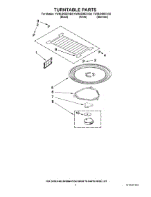 05 - Turntable Parts parts for Whirlpool Microwave YWMH2205XVB0 from AppliancePartsPros.com