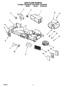 04 - Air Flow Parts parts for Whirlpool Microwave YGH5184XPB0 from AppliancePartsPros.com