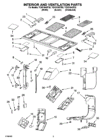03 - Interior And Ventilation Parts parts for Whirlpool Microwave YGH5184XPQ0 from AppliancePartsPros.com
