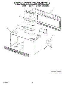 06 - Cabinet And Installation Parts parts for Whirlpool Microwave GH5184XPS4 from AppliancePartsPros.com