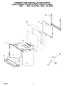 06 - Cabinet And Installation Parts parts for Whirlpool Microwave GH7208XRB1 from AppliancePartsPros.com