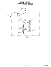 02 - Door Parts parts for Whirlpool Microwave GH4184XSB1 from AppliancePartsPros.com