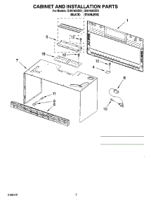 06 - Cabinet And Installation Parts parts for Whirlpool Microwave GH4184XSB1 from AppliancePartsPros.com