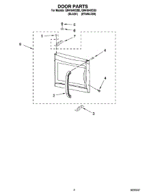 02 - Door Parts parts for Whirlpool Microwave GH4184XSB0 from AppliancePartsPros.com
