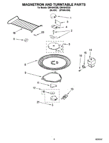 05 - Magnetron And Turntable Parts parts for Whirlpool Microwave GH4184XSS0 from AppliancePartsPros.com