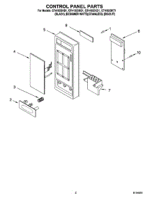 02 - Control Panel Parts parts for Whirlpool Microwave GT4185SKS1 from AppliancePartsPros.com