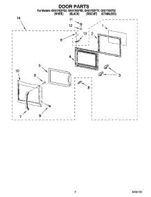 02 - Door Parts parts for Whirlpool Microwave GH5176XPQ2 from AppliancePartsPros.com