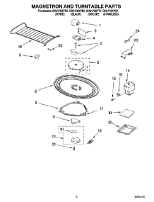 05 - Magnetron And Turntable Parts parts for Whirlpool Microwave GH5176XPQ2 from AppliancePartsPros.com